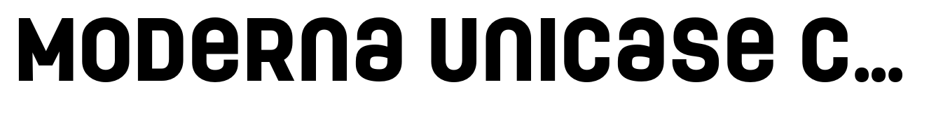 Moderna Unicase Condensed Black